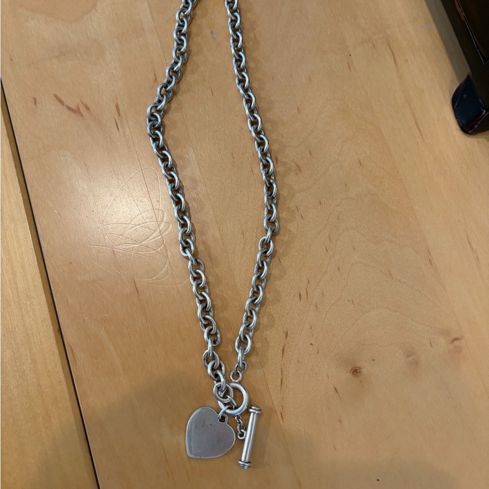 Birks Sterling Silver Heart Toggle Necklace - Women Jewelry Necklaces